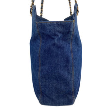 Load image into Gallery viewer, Blue Denim Timeless Chain Tote C23072842 ESG