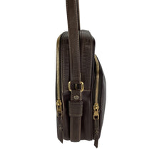 Load image into Gallery viewer, Brown Leather Trotteur Crossbody L23072905