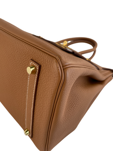 Gold Brown Togo Birkin E2308640 ESG