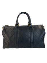 Load image into Gallery viewer, Black Lambskin Duffle Bag C23072358 ESG