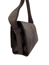 Load image into Gallery viewer, Brown Shoulder Bag V-Stitch Flap C23072245 ESG