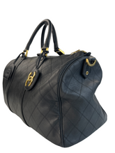 Load image into Gallery viewer, Black Lambskin Duffle Bag C23072358 ESG