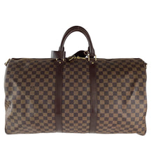 Load image into Gallery viewer, Damier Ebene Keepall 55 Bandouliere Duffle L23110132