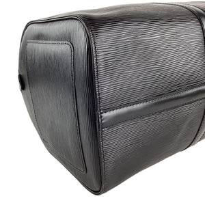Black Epi Leather Keepall 50 Duffle L23110218