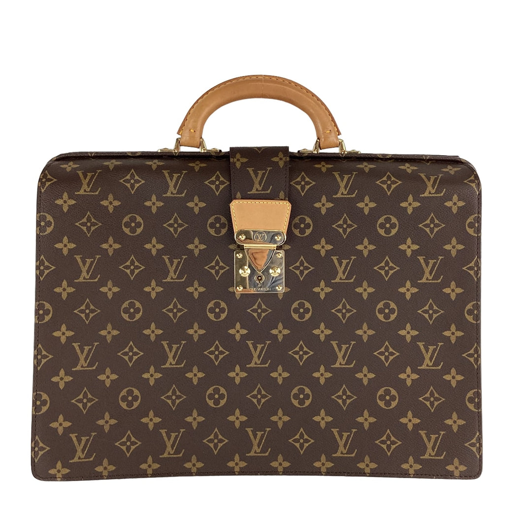 Brown Monogram Serviette Fermoir Briefcase L23110220