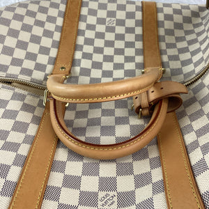 Damier Azur Keepall 55 Bandouliere Duffle L23110444