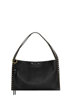 Load image into Gallery viewer, Rebecca Minkoff Dylan Studded Shoulder Bag - Black