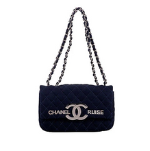 Load image into Gallery viewer, CHANEL Navy Cruise Flap Bag