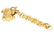 Load image into Gallery viewer, CHANEL Satin Gold Double Charm Bracelet