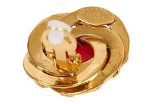Load image into Gallery viewer, CHANEL Red Gripoix Earrings